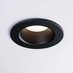 SPEX Lighting - 4 in. Round Black Trim for Baffle Fixtures by Liteline -Outlet OttLite Store liteline recessed lighting parts and accessories sl slmb4 rt bk 4f 1000