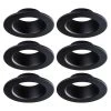 SPEX Lighting - 4 in. Round Black Trim for Baffle Fixtures (6-Pack) by Liteline