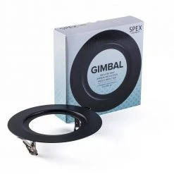 SPEX Lighting - 6 in. Black Reduction Ring for 4 in. Gimbal Recessed Fixtures by Liteline -Outlet OttLite Store liteline recessed lighting parts and accessories sl4 12rg rr bk 44 1000