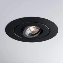 SPEX Lighting - 6 in. Black Reduction Ring for 4 in. Gimbal Recessed Fixtures by Liteline -Outlet OttLite Store liteline recessed lighting parts and accessories sl4 12rg rr bk 4f 1000