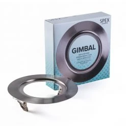 SPEX Lighting - 6 in. Brushed Nickel Reduction Ring for 4 in. Gimbal Recessed Fixtures by Liteline -Outlet OttLite Store liteline recessed lighting parts and accessories sl4 12rg rr bn 44 1000