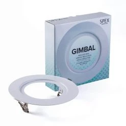 SPEX Lighting - 6 in. Whate Reduction Ring for 4 in. Gimbal Recessed Fixtures by Liteline -Outlet OttLite Store liteline recessed lighting parts and accessories sl4 12rg rr wh 44 1000