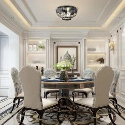 Crystal 15 in. 3-Light Matte Black Ceiling Semi- Flush Mount Light by TRIBESIGNS WAY TO ORIGIN -Outlet OttLite Store matte black tribesigns way to origin flush mount lights hd zsf0138 c3 1000