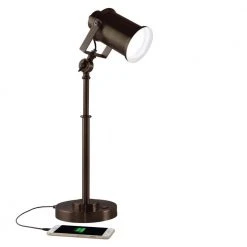 Restore 22 in. Rubbed Bronze LED Desk Lamp by OttLite