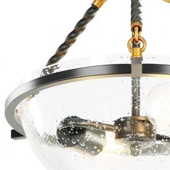 Bailey 14.5 in. 2-Light Simple Bowl Sanded Gray Semi Flush Mount with Seeded Glass by TRIBESIGNS WAY TO ORIGIN -Outlet OttLite Store sanded gray tribesigns way to origin flush mount lights hd sf11922zy 4f 1000