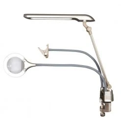 60 in. Silver 24-Watt Ultimate 3- in-1 Craft Lamp by OttLite -Outlet OttLite Store silver ottlite floor lamps k53cp3 shpr 1f 1000