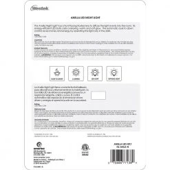 Nickel Anella Automatic Sconce LED Night Light by Westek -Outlet OttLite Store westek led night lights nl anla n fa 1000