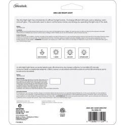 Clear Aria Curve LED Night Light (2-Pack) by Westek -Outlet OttLite Store westek led night lights nl aria c2 fa 1000