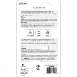 Frosted Aria Curve LED Night Light by Westek -Outlet OttLite Store westek led night lights nl aria f fa 1000