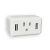 White Cube LED Night Light with Power Outlet and Duel USB Outlets by Westek