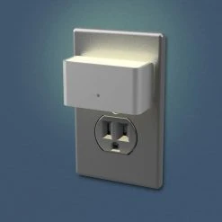 Nickel Sconce Automatic LED Night Light by Westek -Outlet OttLite Store westek led night lights nl deli n 4f 1000