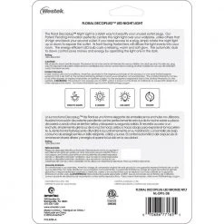 Aged Bronze Floral Decoplug LED Night Light by Westek -Outlet OttLite Store westek led night lights nl dpfl db fa 1000