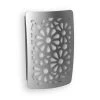 Satin Nickel Floral Decoplug LED Night Light by Westek