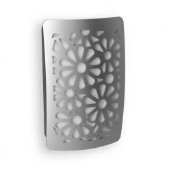 Satin Nickel Floral Decoplug LED Night Light by Westek