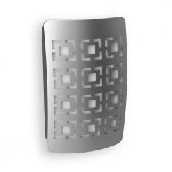 Satin Nickel Geosquare Decoplug LED Night Light by Westek