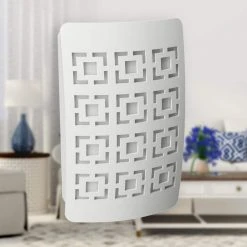 White Geosquare Decoplug LED Night Light by Westek -Outlet OttLite Store westek led night lights nl dpgs w c3 1000