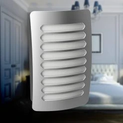 Satin Nickel Louver Decoplug LED Night Light by Westek -Outlet OttLite Store westek led night lights nl dplv n c3 1000
