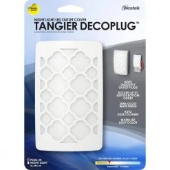 White Tangier Decoplug LED Night Light by Westek 15 White Tangier Decoplug LED Night Light by Westek -Outlet OttLite Store westek led night lights nl dptg w 44 1000