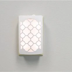 White Tangier Decoplug LED Night Light by Westek 17 White Tangier Decoplug LED Night Light by Westek -Outlet OttLite Store westek led night lights nl dptg w 76 1000