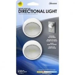 Directional LED Night Light (2-Pack) by Westek 11 Directional LED Night Light (2-Pack) by Westek -Outlet OttLite Store westek led night lights nl drcl 2 44 1000