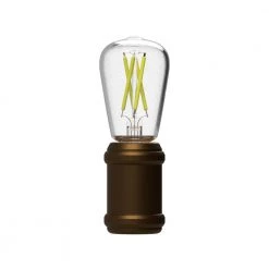 Aged Bronze Automatic Vintage Edison LED Night Light by Westek -Outlet OttLite Store westek led night lights nl edsn db 1f 1000