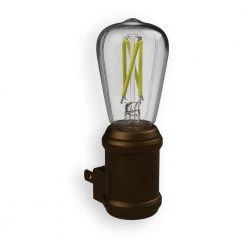 Aged Bronze Automatic Vintage Edison LED Night Light by Westek