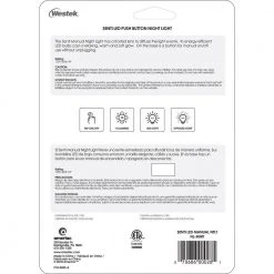 Sento Push Button LED Night Light by Westek -Outlet OttLite Store westek led night lights nl mnti fa 1000