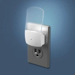 White Ola Curve Automatic LED Night Light by Westek 8 White Ola Curve Automatic LED Night Light by Westek -Outlet OttLite Store westek led night lights nl olaa w 4f 1000