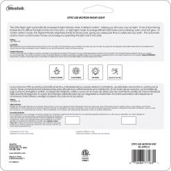 Otto Automatic Motion Activated LED Night Light (2-Pack) by Westek -Outlet OttLite Store westek led night lights nl otto 2t 77 1000