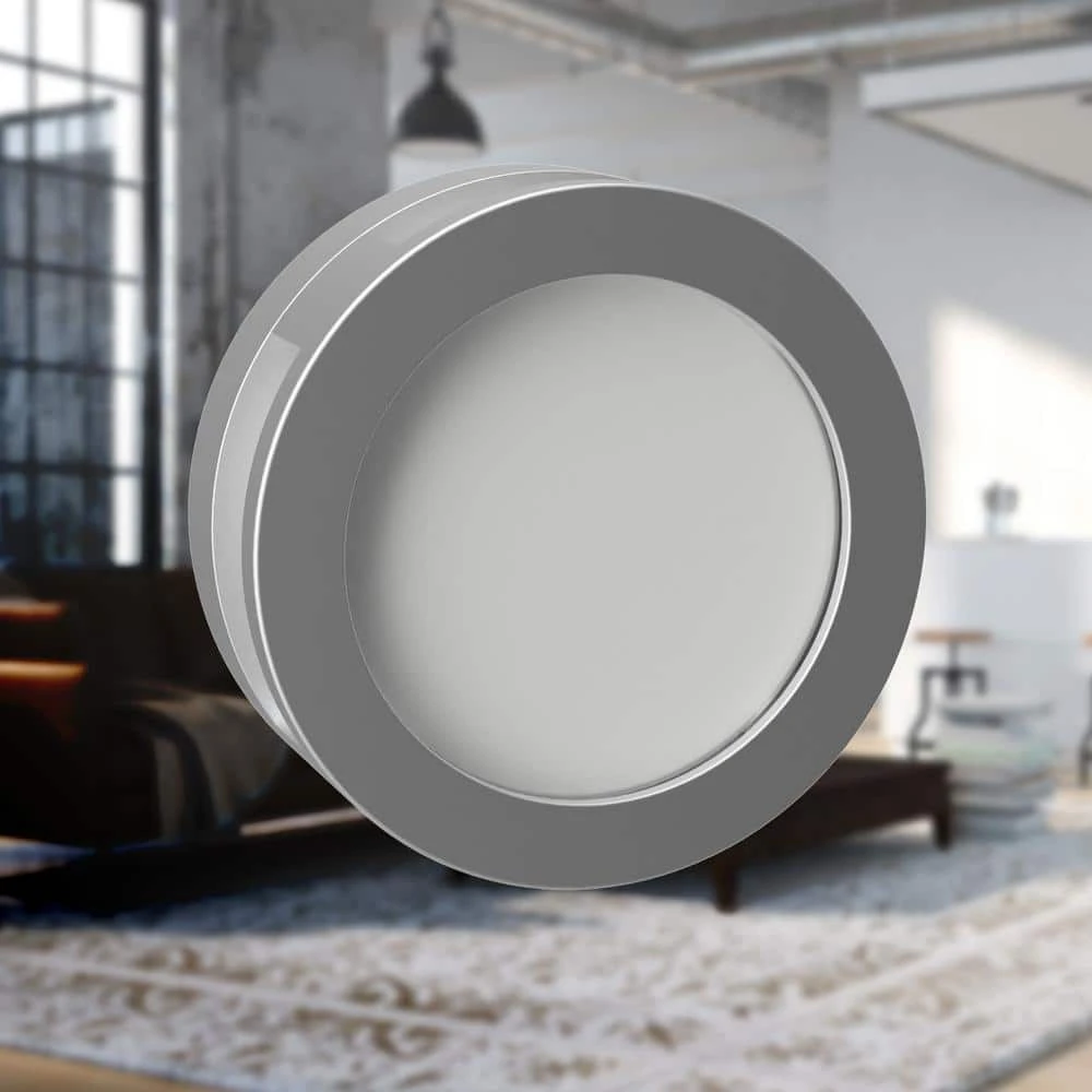 Satin Nickel Porthole Replica LED Night Light by Westek 2 Satin Nickel Porthole Replica LED Night Light by Westek - Image 2
