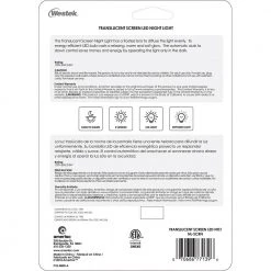 Automatic Translucent Screen LED Night Light by Westek -Outlet OttLite Store westek led night lights nl scrn fa 1000