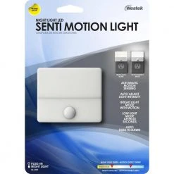 White Senti Motion Activated LED Night Light by Westek -Outlet OttLite Store westek led night lights nl snti 44 1000
