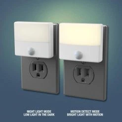 White Senti Motion Activated LED Night Light by Westek -Outlet OttLite Store westek led night lights nl snti 4f 1000