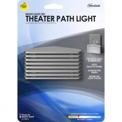 Nickel Theater Path LED Night Light by Westek -Outlet OttLite Store westek led night lights nl thtr n 44 1000