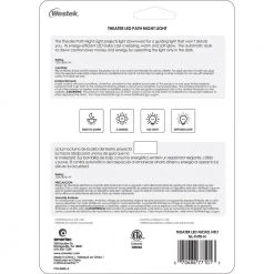 Nickel Theater Path LED Night Light by Westek -Outlet OttLite Store westek led night lights nl thtr n fa 1000