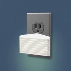 White Theater Path LED Night Light by Westek -Outlet OttLite Store westek led night lights nl thtr w 4f 1000