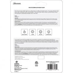 Blue Wave Translucent Screen Automatic LED Night Light by Westek 11 Blue Wave Translucent Screen Automatic LED Night Light by Westek -Outlet OttLite Store westek led night lights nl wave bl fa 1000