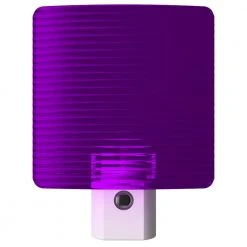 Purple Wave Translucent Screen Automatic LED Night Light by Westek -Outlet OttLite Store westek led night lights nl wave pl 1f 1000
