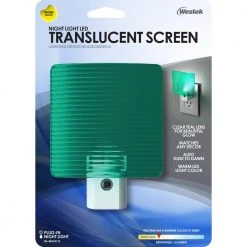Teal Wave Translucent Screen Automatic LED Night Light by Westek 10 Teal Wave Translucent Screen Automatic LED Night Light by Westek -Outlet OttLite Store westek led night lights nl wave tl 44 1000