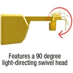 Satin Gold 8 in. LED Swivel Picture Light with Remote Control by Westek -Outlet OttLite Store westek picture lights bl pl8 gd 4f 1000