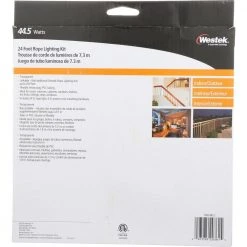 Outdoor/Indoor 24 ft. Incandescent White Rope Light Kit by Westek -Outlet OttLite Store westek rope lights rope24ww fa 1000