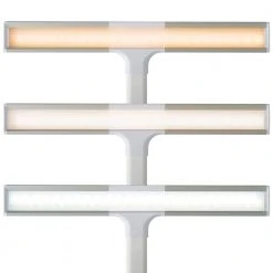 24.75 in. White, Dimmable Extra Wide Area LED Clamp Lamp with 3 Color Modes by OttLite -Outlet OttLite Store white ottlite desk lamps 49602c shpr 4f 1000