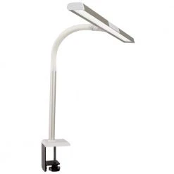 24.75 in. White, Dimmable Extra Wide Area LED Clamp Lamp with 3 Color Modes by OttLite