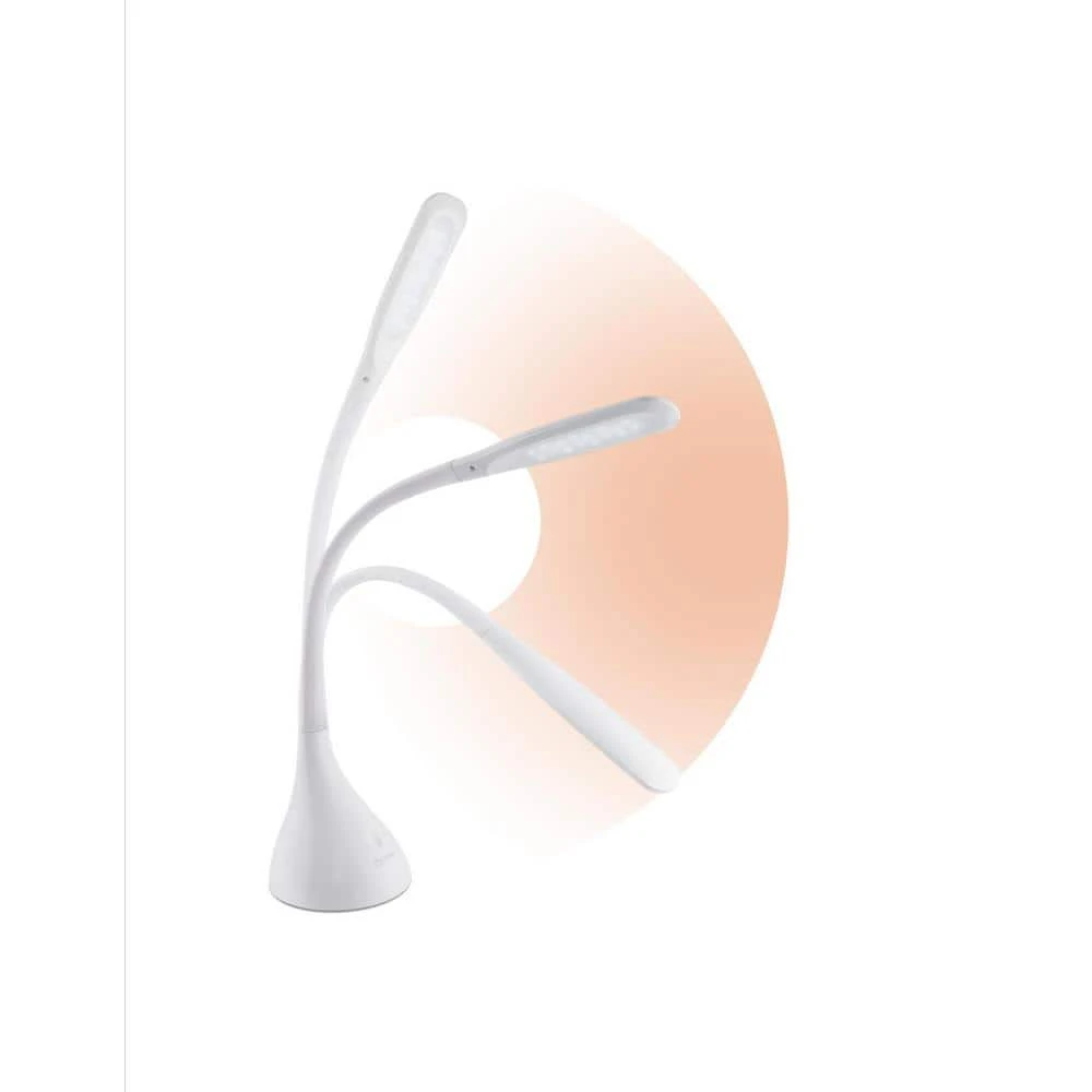 11.25 in. LED Creative Curves White Desk Lamp by OttLite 5 11.25 in. LED Creative Curves White Desk Lamp by OttLite - Image 5