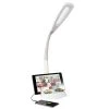 26.25 in. White Wellness Series LED Desk Lamp with Charging Station by OttLite
