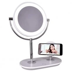 Wellness 16 in. White Wireless Charging LED Lamp, Makeup Mirror by OttLite