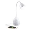 Wellness Series 10.25 in. x 19.25 in. White Adjustable Mood LED Desk Lamp with Color Changing Base by OttLite
