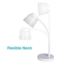 13.5 in., White Clarify LED Desk Lamp with 4 Brightness Settings by OttLite -Outlet OttLite Store white ottlite desk lamps csd9000w 44 1000