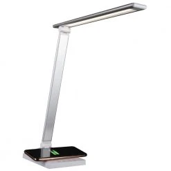 11 in. White Entice LED Desk Lamp with Wireless Charging by OttLite