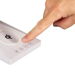 11 in. White Entice LED Desk Lamp with Wireless Charging by OttLite -Outlet OttLite Store white ottlite desk lamps csdqa02w shpr fa 1000